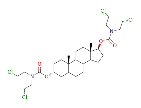 5a-Androstane-3a,17b-diol, bis[bis(2-chloroethyl)carbamate] (7CI,8CI) cas  3133-50-4