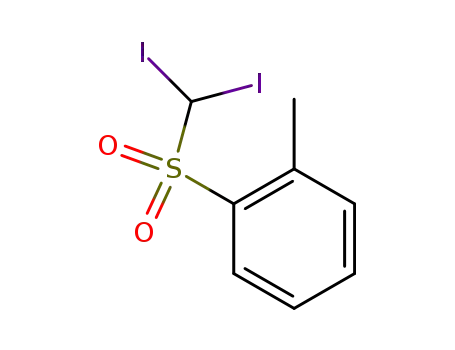 Molecular Structure of 31350-47-7 (1-[(Diiodomethyl)sulfonyl]-2-methylbenzene)