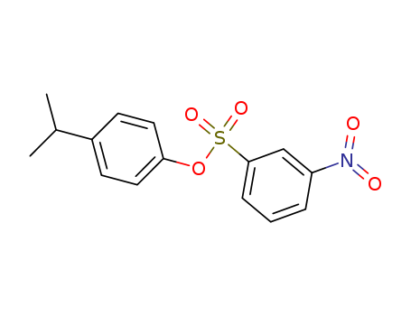 25238-15-7,4-(propan-2-yl)phenyl 3-nitrobenzenesulfonate,Benzenesulfonicacid, m-nitro-, p-cumenyl ester (8CI); Phenol, p-isopropyl-,m-nitrobenzenesulfonate (8CI); NSC 146151