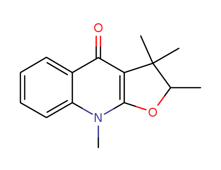 (-)-3,9-Dihydro-2,3,3,9-tetramethylfuro[2,3-b]quinoline-4(2H)-one