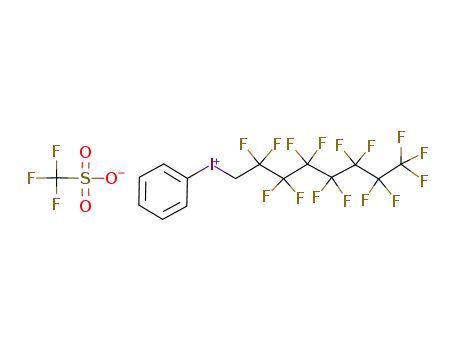 Molecular Structure of 100422-09-1 ((1H,1H-Perfluorooctyl)phenyliodonium Triflate)