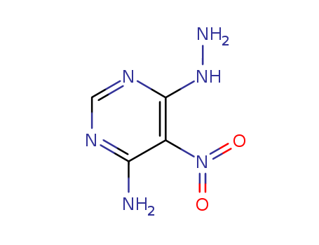 4-Pyrimidinamine,6-hydrazinyl-5-nitro- cas  3137-54-0