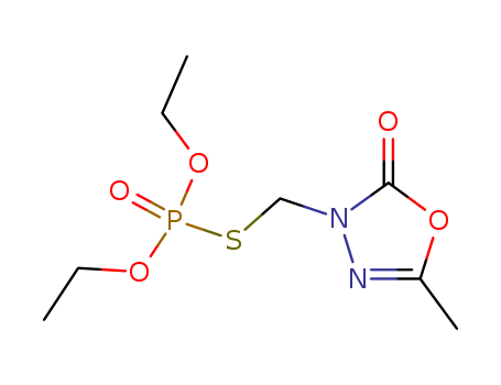 2544-52-7,O,O-diethyl S-[(5-methyl-2-oxo-1,3,4-oxadiazol-3(2H)-yl)methyl] phosphorothioate,Phosphorothioicacid, O,O-diethyl ester, S-ester with 4-(mercaptomethyl)-2-methyl-D2-1,3,4-oxadiazolin-5-one(7CI,8CI)