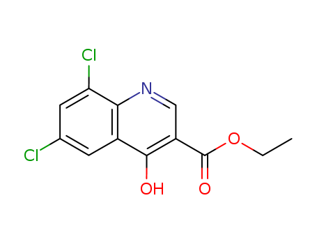 6,8-DICHLORO-4-HYDROXYQUINOINE-3-CARBOXYLIC ACID ETHYL ESTER