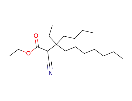 Molecular Structure of 25593-97-9 (ethyl 3-butyl-2-cyano-3-ethyldecanoate)