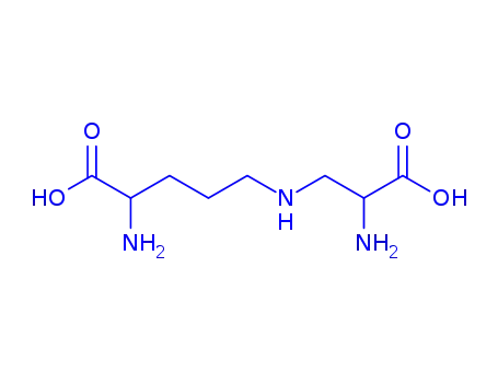 Molecular Structure of 25693-39-4 (N5-(2-Amino-2-carboxyethyl)-L-ornithine)