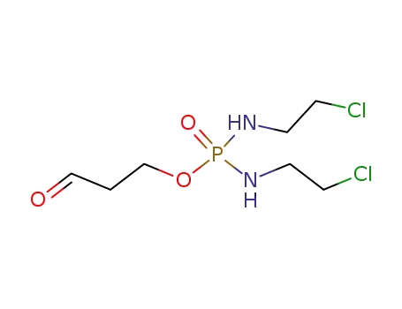 Molecular Structure of 120144-70-9 (Phosphorodiamidic acid,N,N'-bis(2-chloroethyl)-, 3-oxopropyl ester)