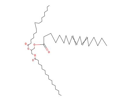 Molecular Structure of 102491-55-4 (1,2-Bis-palmitoyloxy-3-linoleoyloxy-propan)