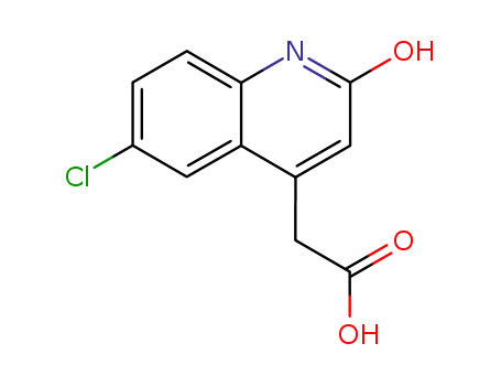 (6-chloro-2-hydroxy-[4]quinolyl)-acetic acid