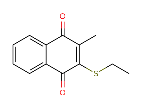 Molecular Structure of 2593-56-8 (2-(Ethylthio)-3-methyl-1,4-naphthoquinone)