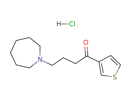 Molecular Structure of 31634-35-2 (4-(azepan-1-yl)-1-(thiophen-3-yl)butan-1-one hydrochloride (1:1))