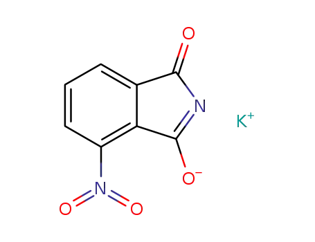 Molecular Structure of 5329-95-3 (1H-Isoindole-1,3(2H)-dione,4-nitro-, potassium salt (1:1))