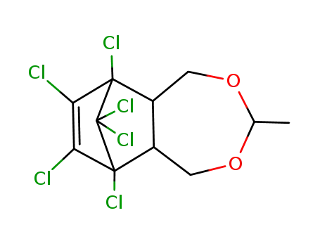 6,7,8,9,10,10-Hexachloro-1,5,5a,6,9,9a-hexahydro-3-methyl-6,9-methano-2,4-benzodioxepin