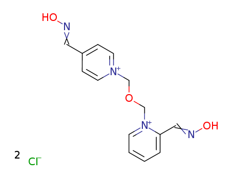 Pyridinium,2-[(hydroxyimino)methyl]-1-[[[4-[(hydroxyimino)methyl]pyridinio]methoxy]methyl]-,chloride (1:2)
