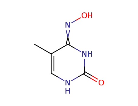 Molecular Structure of 3171-25-3 (2,4(1H,3H)-Pyrimidinedione, 5-methyl-, 4-oxime (9CI))