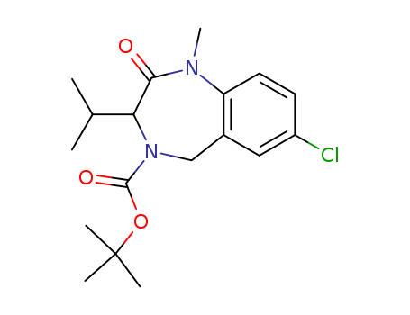 258850-03-2,tert-butyl 7-chloro-1-methyl-3-(1-methylethyl)-2-oxo-1,2,3,5-tetrahydro-4H-1,4-benzodiazepine-4-carboxylate,