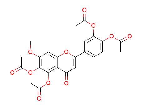 Molecular Structure of 25782-30-3 (PEDALITINTETRAACETATE)