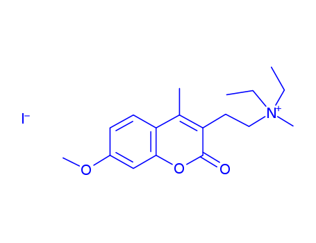 3-[2-(N,N-DIETHYL-N-METHYLAMMONIUM)ETHYL]-7-METHOXY-4-METHYLCOUMARIN IODIDE(256234-27-2)