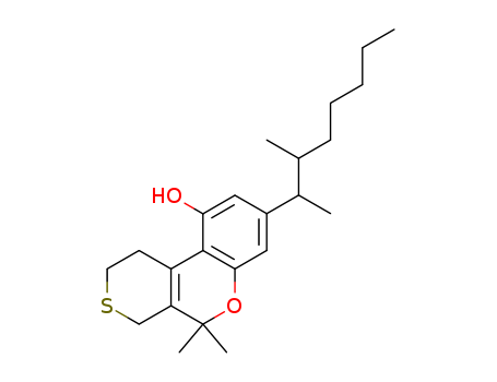 31738-46-2,5,5-dimethyl-8-(3-methyloctan-2-yl)-4-sulfanyl-1,10b-dihydro-2H,5H-pyrano[3,4-c]chromen-10-ol,