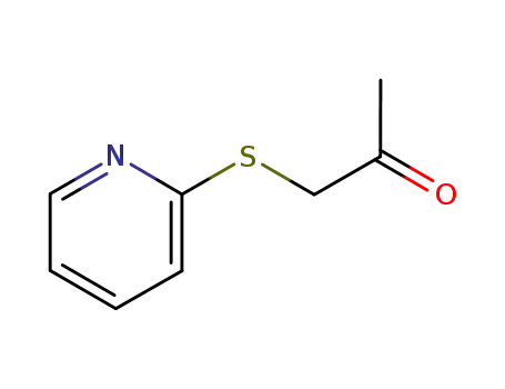 Molecular Structure of 3166-26-5 (1-(pyridin-2-ylsulfanyl)propan-2-one)
