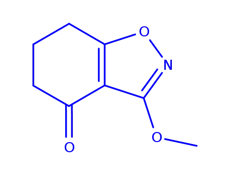Molecular Structure of 257928-27-1 (1,2-Benzisoxazol-4(5H)-one,6,7-dihydro-3-methoxy-(9CI))