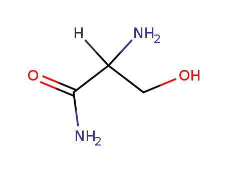Molecular Structure of 25739-59-7 (Propanamide,2-amino-3-hydroxy-)