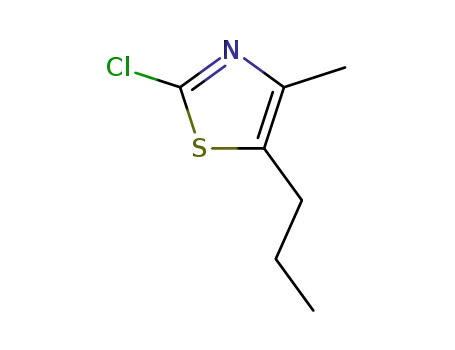 Molecular Structure of 31784-84-6 (2-chloro-4-methyl-5-propyl-1,3-thiazole)