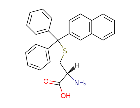 25840-84-0,S-[naphthalen-2-yl(diphenyl)methyl]cysteine,Alanine,3-[(2-naphthyldiphenylmethyl)thio]-, L- (8CI); NSC 123529