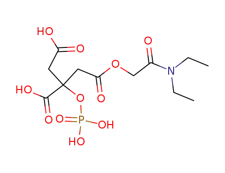3-Carboxy-3-phosphonooxy-pentanedioic acid monodiethylcarbamoylmethyl ester