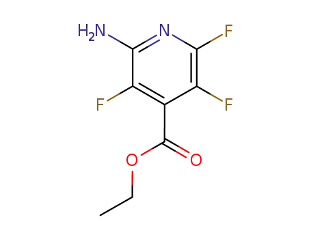 Molecular Structure of 259675-84-8 (2-Amino-3,5,6-trifluoro-4-pyridinecarboxylicacidethylester)