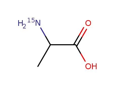 Molecular Structure of 71261-64-8 (DL-ALANINE-15N)