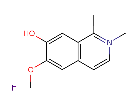 Molecular Structure of 25442-32-4 (6-methoxy-1,2-dimethyl-1,2-dihydroisoquinolin-7-ol)