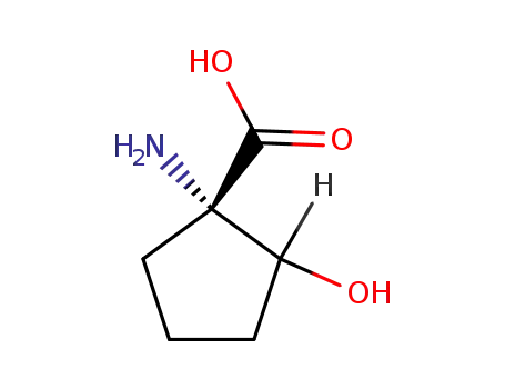 Molecular Structure of 31785-82-7 (1-amino-2-hydroxycyclopentanecarboxylic acid)