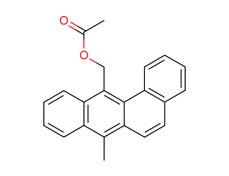 Molecular Structure of 2564-64-9 ((7-methyltetraphen-12-yl)methyl acetate)