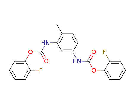 Molecular Structure of 31736-08-0 (bis(2-fluorophenyl) (4-methylbenzene-1,3-diyl)biscarbamate)