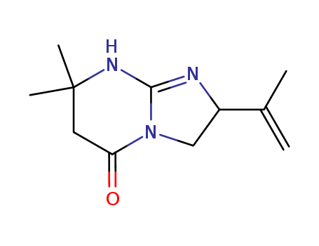 25819-91-4,7,7-dimethyl-2-(prop-1-en-2-yl)-2,6,7,8-tetrahydroimidazo[1,2-a]pyrimidin-5(3H)-one,Alchornine(8CI); Alchornin