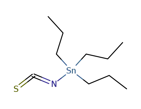 Molecular Structure of 31709-32-7 (tripropylstannanylium (thioxomethylidene)azanide)
