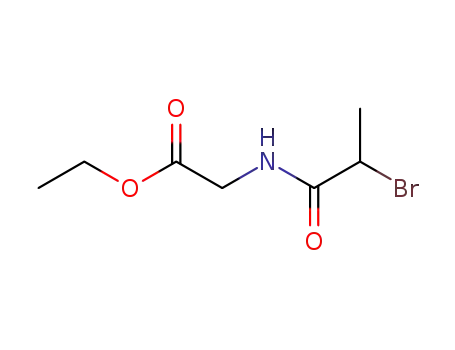 Molecular Structure of 25413-02-9 (ethyl N-(2-bromopropanoyl)glycinate)