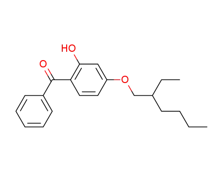 Molecular Structure of 2549-90-8 (4-(2-Ethylhexyloxy)-2-hydroxybenzophenone)