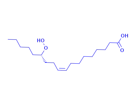 Molecular Structure of 25684-11-1 ((9Z)-13-hydroperoxyoctadec-9-enoic acid)