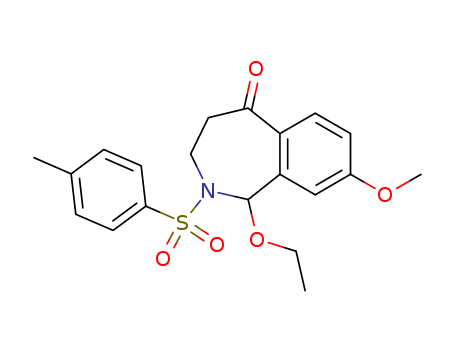 25894-74-0,1-ethoxy-8-methoxy-2-[(4-methylphenyl)sulfonyl]-1,2,3,4-tetrahydro-5H-2-benzazepin-5-one,5H-2-Benzazepin-5-one,1-ethoxy-1,2,3,4-tetrahydro-8-methoxy-2-(p-tolylsulfonyl)- (8CI); NSC 163843