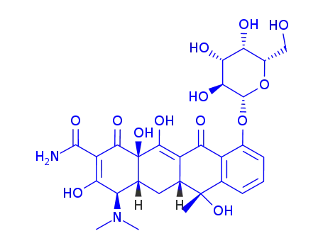 Molecular Structure of 319426-63-6 (TETRACYCLINE 10-O-B-D-GALACTOPYRANOSIDE)