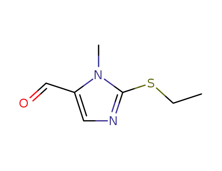 Molecular Structure of 191411-48-0 (2-(ETHYLSULFANYL)-1-METHYL-1H-IMIDAZOLE-5-CARBALDEHYDE)