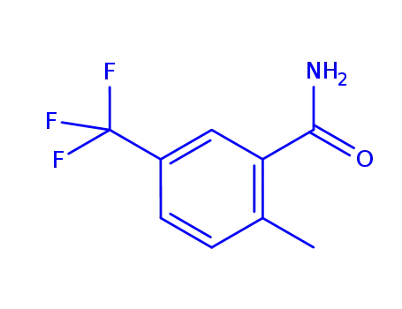 Molecular Structure of 261951-97-7 (2-Methyl-5-(trifluoromethyl)benzamide)