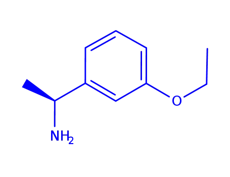 Molecular Structure of 263893-81-8 (Benzenemethanamine, 3-ethoxy-alpha-methyl-, (alphaR)- (9CI))