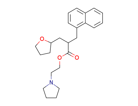 2-hydroxy-2-oxoacetate; 2-pyrrolidin-1-ium-1-ylethyl2-(naphthalen-1-ylmethyl)-3-(oxolan-2-yl)propanoate