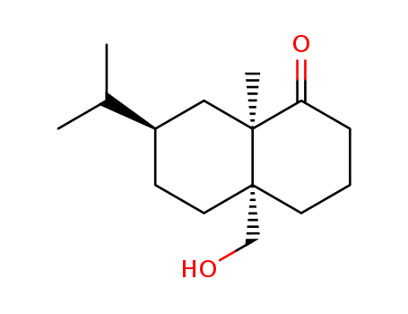 2649-70-9,Kanokonol,1(2H)-Naphthalenone,octahydro-4a-(hydroxymethyl)-8a-methyl-7-(1-methylethyl)-, (4aa,7b,8aa)-; 1(2H)-Naphthalenone, octahydro-4aa-(hydroxymethyl)-7b-isopropyl-8aa-methyl- (7CI,8CI); Kanokonol