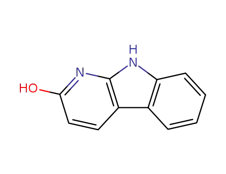 Molecular Structure of 26148-60-7 (9H-Pyrido(2,3-b)indol-2-ol)