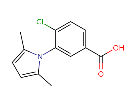 4-chloro-3-(2,5-dimethyl-1H-pyrrol-1-yl)benzoic acid(SALTDATA: FREE)