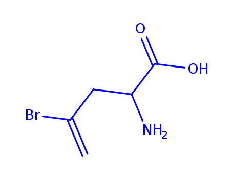 Molecular Structure of 264903-49-3 (4-Pentenoic acid,2-amino-4-bromo-, (2R)-)
